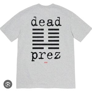 Supreme Dead Prez Tee Grey Size Small